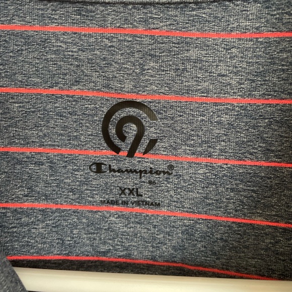 Champion Striped Polo Shirt - Size XXL - Picture 3 of 12